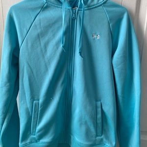 Blue Under Armour full zip hoodie